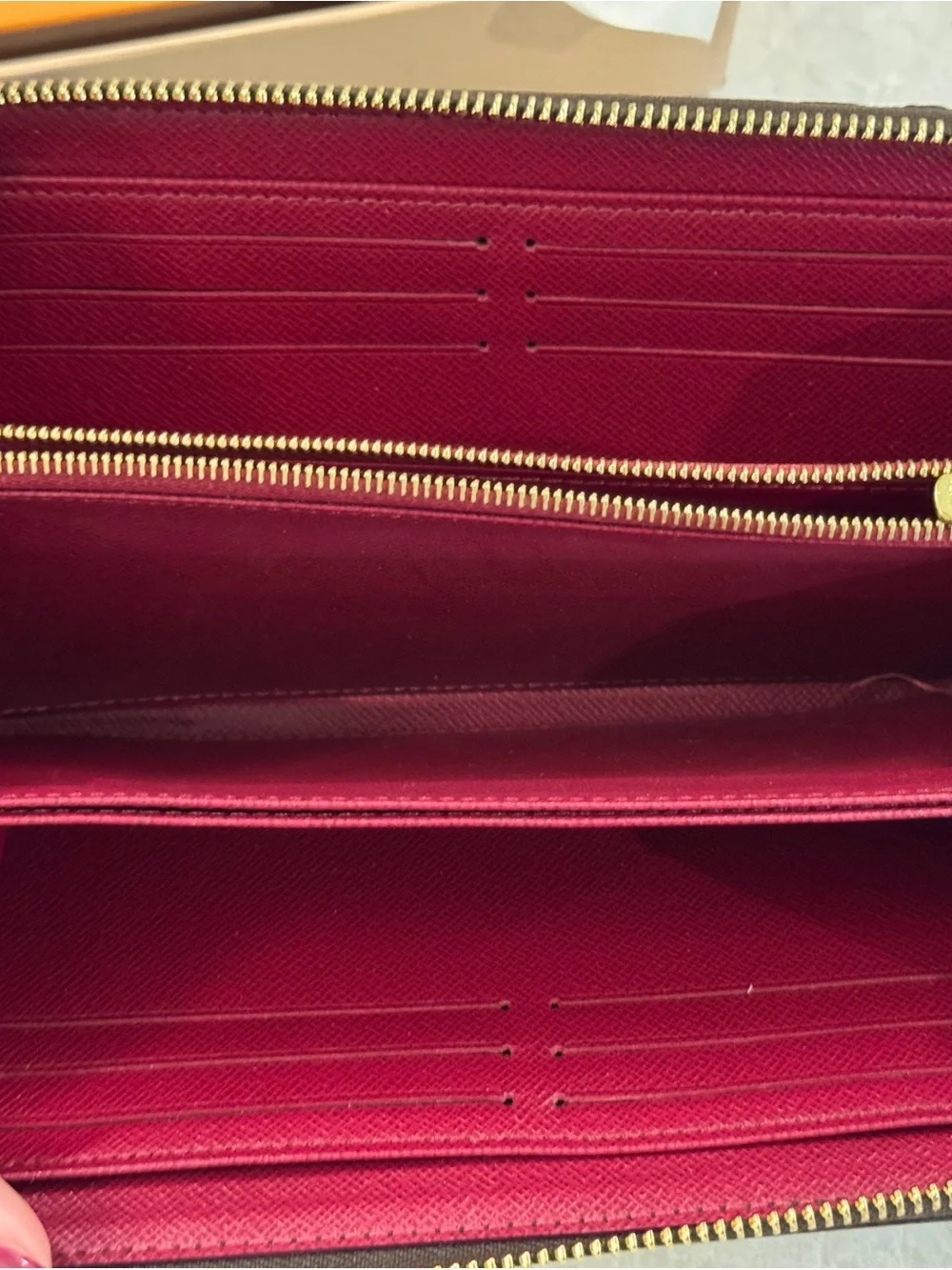 Louis Vuitton Monogram Zipoh Wallet - Brown with Gold Hardware